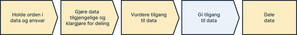 Dele data, prosess - Steg 4 Gi tilgang til data