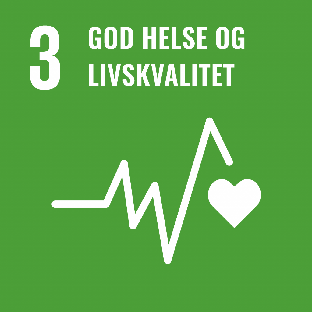 Illustrasjon. FNs bærekraftsmål nummer 3 er god helse og livskvalitet.