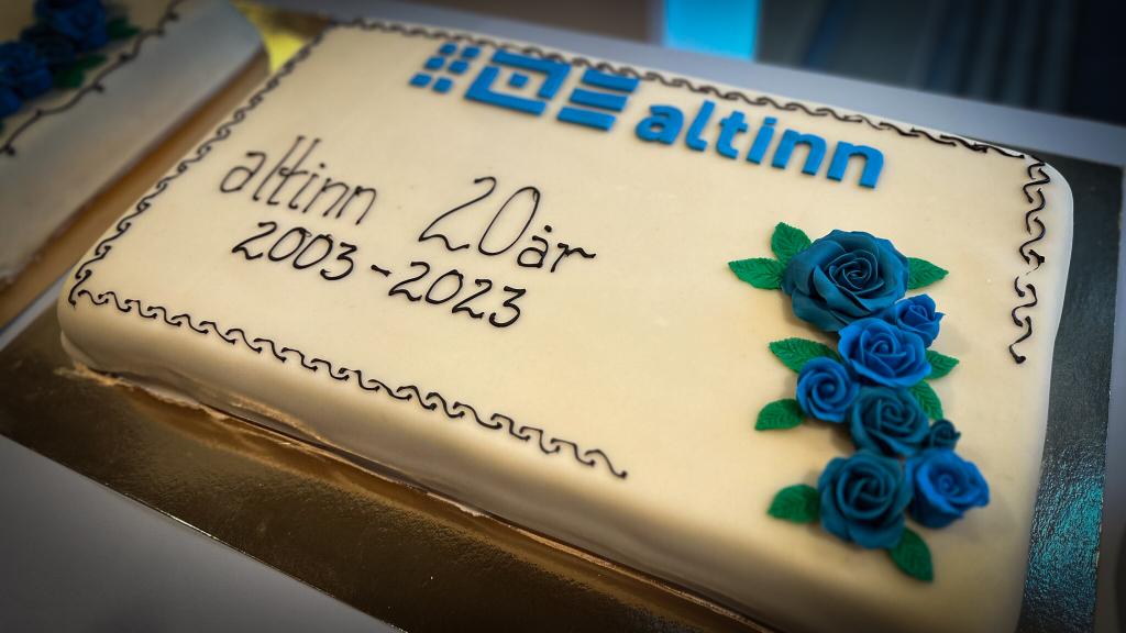 Jubileumskake for Altinn 20 år