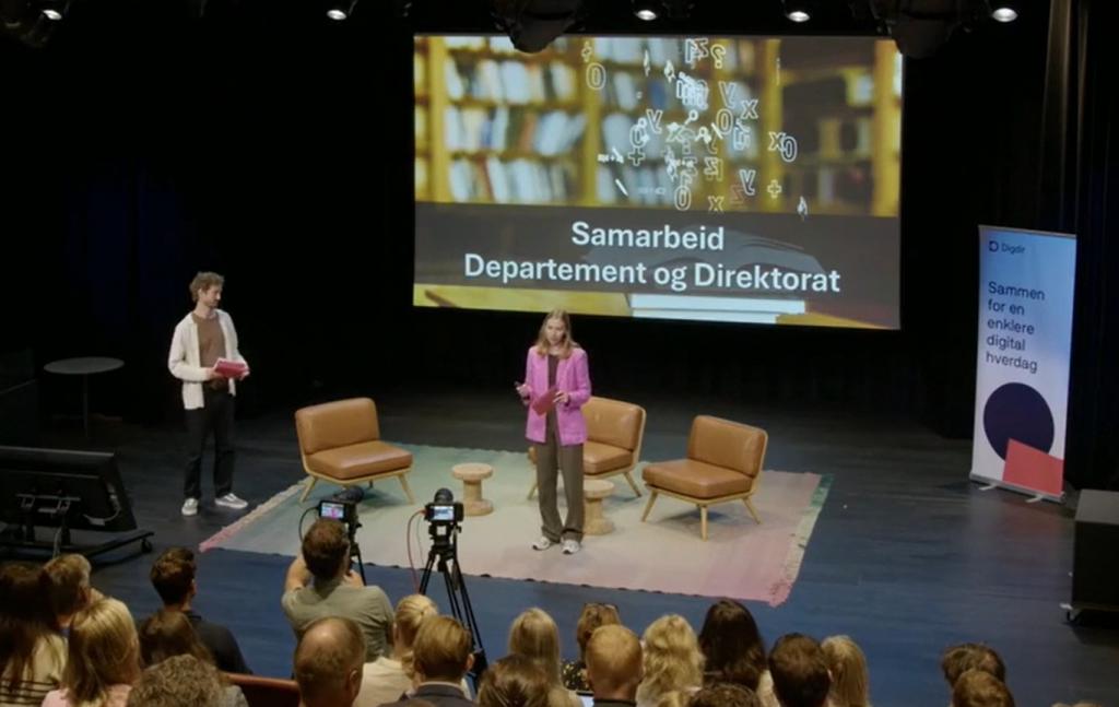 Bildet fra seminaret: Hvordan kan KI og nye arbeidsformer effektivisere kunnskapsarbeid?