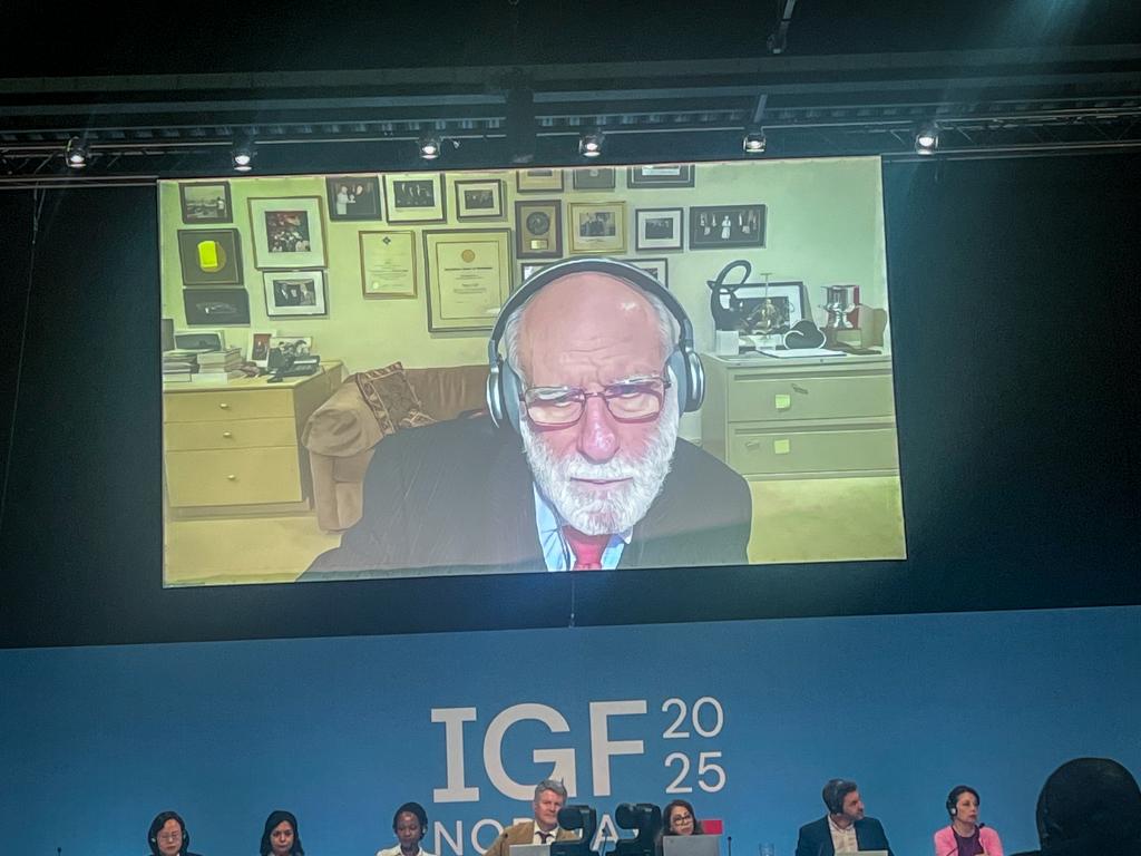 Vinton Cerf på skjerm