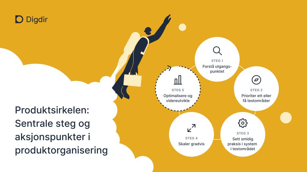 Illustrasjon av produktorganisering